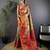 Gold silk leheriya meenakari zari weaves dharmavaram saree