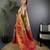 Gold silk leheriya meenakari zari weaves dharmavaram saree