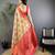 Gold silk leheriya meenakari zari weaves dharmavaram saree