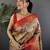 Beige silk leheriya meenakari zari weaves dharmavaram saree