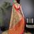 Beige silk leheriya meenakari zari weaves dharmavaram saree