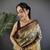 Green silk leheriya meenakari zari weaves dharmavaram saree