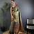 Grey silk leheriya meenakari zari weaves dharmavaram saree