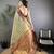 Grey silk leheriya meenakari zari weaves dharmavaram saree