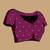 Purple litch silk blend polka dot weaving paithani saree