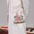White georgette embroidered linen kurta jacket set for mens
