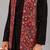 Black georgette embroidered anarkali jacket set for mens