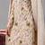 Ivory georgette embroidered kurta set for mens