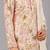 Beige georgette embroidered kurta set for mens