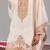 Cream georgette embroidered kurta set for mens