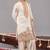 Cream georgette embroidered kurta set for mens
