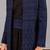 Blue georgette embroidered sherwani set for mens