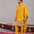 Haldi georgette embroidered kurta set for mens