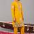 Haldi georgette embroidered kurta set for mens