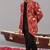 Red georgette embroidered jodhpuri set for mens