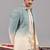 Blue and ivory georgette embroidered jodhpuri set for mens