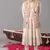 Ivory georgette embroidered anarkali jacket set for mens
