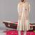Ivory georgette embroidered anarkali jacket set for mens