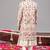 Ivory georgette embroidered sherwani set for mens