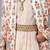 Ivory georgette embroidered sherwani set for mens