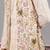 Ivory georgette embroidered anarkali jacket set for mens