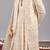 Ivory georgette embroidered sherwani set for mens