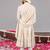 Ivory georgette embroidered sherwani set for mens