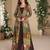 Heavy georgette wine long top with silk shrug free size upto 42