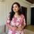 Aaysa Floral Printed V-Neck Pure Cotton Kurta with Trousers