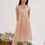 Pink embroidered tissue kurta set