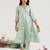Mint Green embroidered tissue kurta set