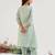 Mint Green embroidered tissue kurta set