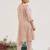 Pink embroidered tissue kurta set