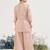 Pink embroidered tissue kurta set