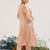Pink embroidered tissue kurta set