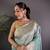 Pale blue heavy tissue mina butti zari weaving paithani saree