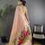 Coral pink heavy tissue mina butti zari weaving paithani saree