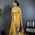 Yellow heavy tissue mina butti zari weaving paithani saree