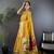 Yellow heavy tissue mina butti zari weaving paithani saree