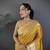 Yellow heavy tissue mina butti zari weaving paithani saree