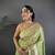 Olive green heavy tissue mina butti zari weaving paithani saree