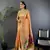 Peach heavy tissue mina butti zari weaving paithani saree