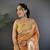 Peach heavy tissue mina butti zari weaving paithani saree