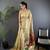 Beige heavy tissue mina butti zari weaving paithani saree