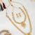 Traditional gold plated  necklace set with earrings for women – temple jewellery with kundan & pearl detailing