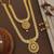 Traditional gold plated  necklace set with earrings for women – temple jewellery with kundan & pearl detailing