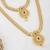 Traditional gold plated  necklace set with earrings for women – temple jewellery with kundan & pearl detailing