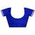 Royal blue lichi blend silk flower zari weaving banarasi saree