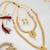 Traditional gold plated  necklace set with earrings for women – temple jewellery with kundan & pearl detailing