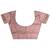 Baby pink lichi blend silk flower zari weaving banarasi saree